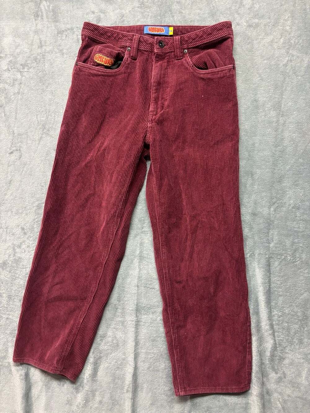 Empyre Maroon Corduroy Skate Pants Size 28